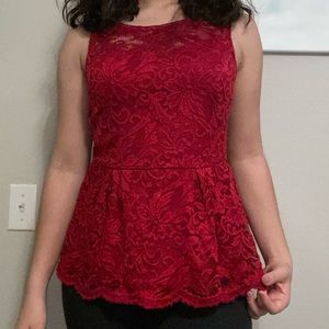 Red blouse!!